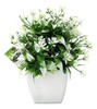 Offidix Plantas Artificiales, Mini Flor Artificial Con Macet 0