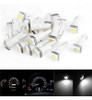 10pcs T5 1 Smd 5050 Led Luz Blanco Coche Fuente Interior Tab 1
