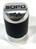 Palanca Pomo Cambio Cuero & Metal Universal Tuning !!!! 5