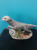 Adorno Perro Con Reloj  Porcelana 0