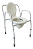 Eleva Inodoro Portatil Elevador Regulable Con Respaldo 0