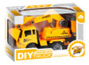 Set Juguete 2 Camiones Desmontables + Casco Con Linterna 3
