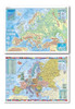 Mapa Mural  Europa Bifaz 90x130cm Laminado Varillado 0