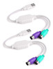 Traderplus Paquete De 2 Adaptadores Dobles Ps/2 A Usb Para M 0