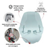 Bolha Para Moto Parabrisa Dafra Riva 150 Em Acrílico Cristal 2