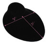Mooca Negro Terciopelo Colocar Collar Busto Exhibicion Exhi 4