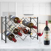 Tobusa Estante De Metal Para Vino, Soporte Moderno 0