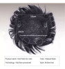 Protese Capilar Masculina Orgânica Natural De Cabelo Liso 3