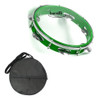 Torelli Pandeiro 10'' Verde Abs Pele Cristal Com Capa 0