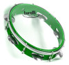 Torelli Pandeiro 10'' Verde Abs Pele Cristal Com Capa 2