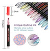 Super Squiggles Shimmer Markers-12 Colores Doodle Dazzles Sh 2