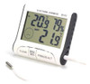 Termômetro Digital P/ Frio Calor/ Umidade Do Ar + Relógio! 2