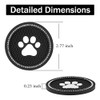 Justtop 2pcs Bling Crystal Paw Car Cup Holder Coaster, Unive 1