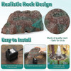 ~? Fuente Dreyoo Para Baño De Pájaros, Red Moss Resin Granit 3 ~? Fuente Dreyoo Para Baño De Pájaros, Red Moss Resin Granit 3