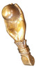 Aldaba Mano Llamadora Bronce Macizo  Gran Tamaño 22 Cm 3