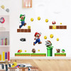 Heropar Calcomanas De Pared De Mario De Dibujos Animados Par 1