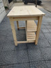 Mesa Isla Pino Macizo Con Cajones 1,20x1,00x0,60 2