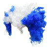 Peluca De Color Azul Con Blanco 26x21cm 0