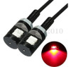 2 X Led Rojo Universal Moto Coche Placa Tornillo Tornillo Lu 1