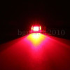 2 X Led Rojo Universal Moto Coche Placa Tornillo Tornillo Lu 6
