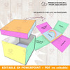 Kit Imprimible Molde Caja Explosiva Cubo Cuadrada Editable 4