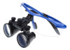 Lupa Binocular Quirúrgica Azul 2.5x Ampliación 420mm 0