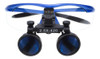 Lupa Binocular Quirúrgica Azul 2.5x Ampliación 420mm 2