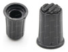 10 Perillas Potenciometro Negras 12mm Alto X 16mm Estriado 0