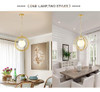 Baoden Gold Orb Chandelier 1 Lámpara Colgante De Globo De Lu 3