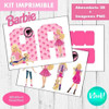 Kit Imprimible Letras 3d Editables Barbie + Pdf 1