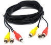 Cable Triple Rca Para Audio Y Video 5 Metros 3r-3r/t-015 /ev 2