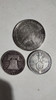 Plata ,3  Monedas , Nazi,  Antigua. Se Van Las 3 0