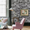 Papel Tapiz Adhesivo Piedra Gris Rock 3