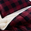 Serta Cozy Plush Hypoallergenic Plaid 3 Piece Bedding Edredó 2