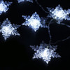 Finether Solar Powered Luces Cadena Constante/intermitente 2 4