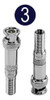 Conector Bnc Macho Com Mola - Kit C/03 Un 1