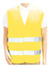 Chaleco Reflectivo Amarillo 2 Tiras Seguridad Vial Personal. 0