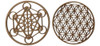 1 Flor De La Vida  + 1 Cubo Metatron  En 10 Cm 0 1 Flor De La Vida  + 1 Cubo Metatron  En 10 Cm 0