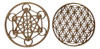1 Flor De La Vida  + 1 Cubo Metatron  En 10 Cm 0 1 Flor De La Vida  + 1 Cubo Metatron  En 10 Cm 0