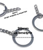 Argollas Sinfin C/ Cadena Metal Reforzada 28mm X10 Unidades 1