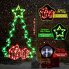 Luces Ventana Silueta Árbol Navidad 38cm Hiboom 2