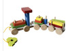 Tren Juguete Didactico Madera Arrastre 2 Vagones/bloques 1