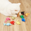 Juguetes De Ratón De Gato De Pelo Falso, 12pcs Para Gatos 1