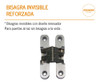 Bisagra Invisible Reforzada Acero Niquelado Puertas Pesadas 3