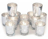 12 Portavelas De Cristal Plateado Volens 0