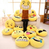 Cojín Redondo Amarillo Suave Emoji Smiley Emoticon Peluche P 3