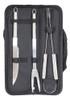 Set Utensilios Asado Parrilla Parrillero 3 Piezas Premium Ax 0