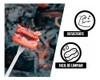 Set Utensilios Asado Parrilla Parrillero 3 Piezas Premium Ax 2
