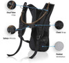 Mochila De Hidratacion Water Buffalo, 2 Lts/negra Y Blanca 2