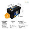 Bateria Solar (antiga 105ah) 111ah 12ms111ah 3